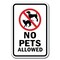 Signmission 18 in Height, 0.12 in Width, Aluminum, 12" x 18", A-1218 Pet-Animal - NoPetAllo A-1218 Pet-Animal - NoPetAllo - alternate 1
